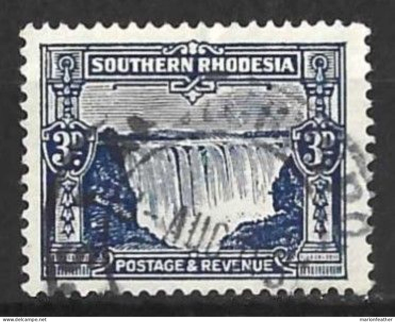 SOUTHERN RHODESIA...KING GEORGE V..(1910-36..).." 1931..".....3d....SG18......CDS.....VFU...... - Southern Rhodesia (...-1964)