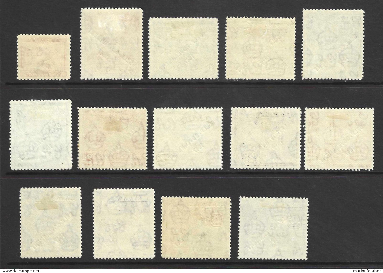 MALTA.....KING GEORGE VI..(1936-52..).." 1948.."......SET COMPLETE TO 4 & HALFd.......INC ALL COLOURS.....MH...... - Malte