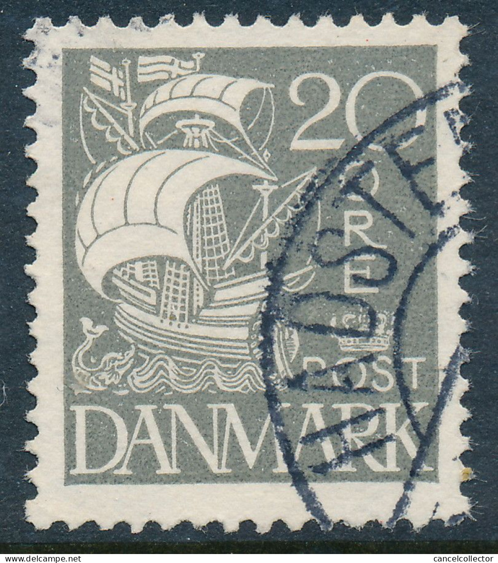 Denmark Danemark Danmark 1927: 20ø Grey Karavel Type, F-VF Used, AFA 170 (DCDK00643) - Oblitérés
