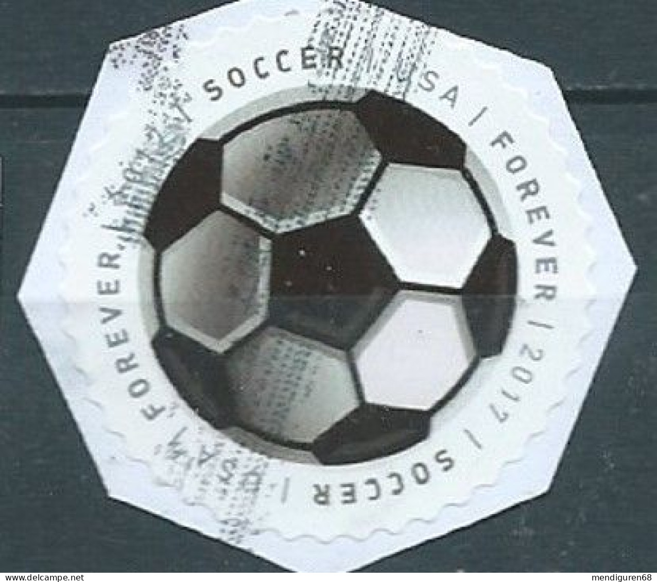 VEREINIGTE STAATEN ETATS UNIS USA 2017 HAVE A BALL: SOCCER F USED ON PAPER MI 5398 YT 5021 SC 5205 - Gebraucht