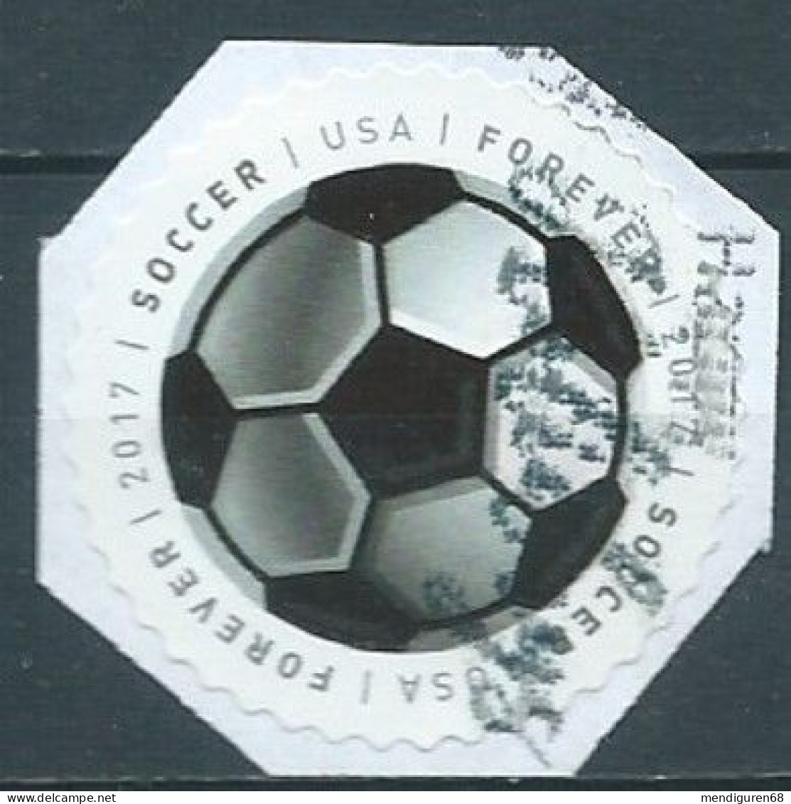 VEREINIGTE STAATEN ETATS UNIS USA 2017 HAVE A BALL: SOCCER F USED ON PAPER MI 5398 YT 5021 SC 5205 - Gebraucht