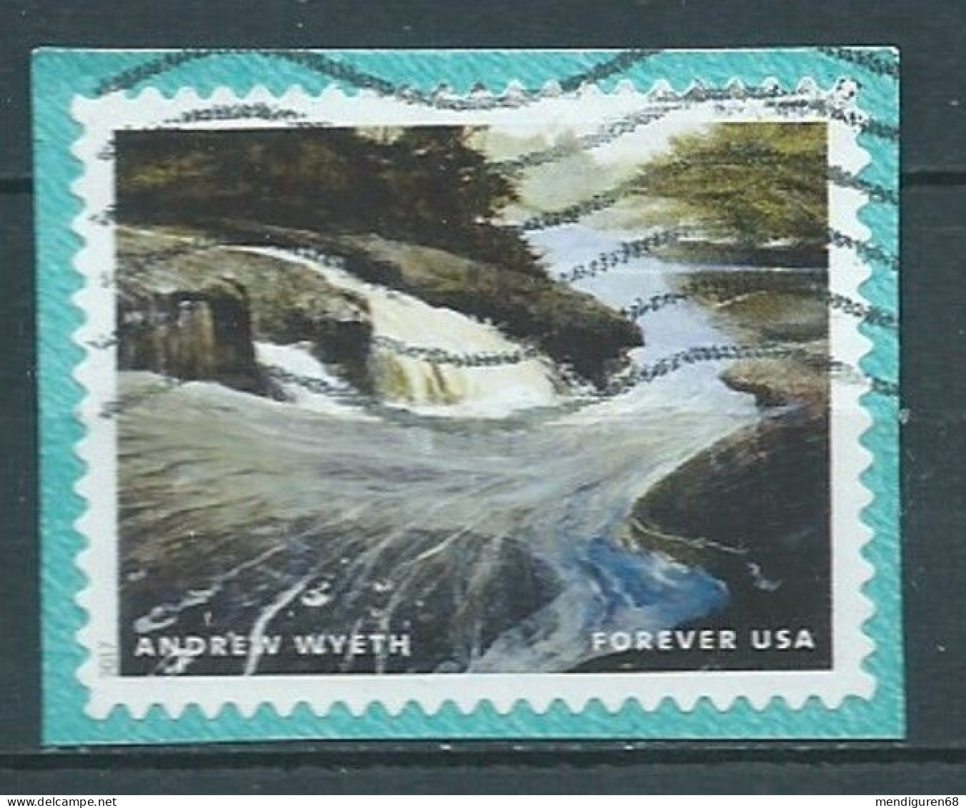 VEREINIGTE STAATEN ETATS UNIS USA 2017 ANDREW WYETH: THE CARRY (2003) F USED ON PAPER SN 5212J MI 5414 YT 5037 SN - Used Stamps