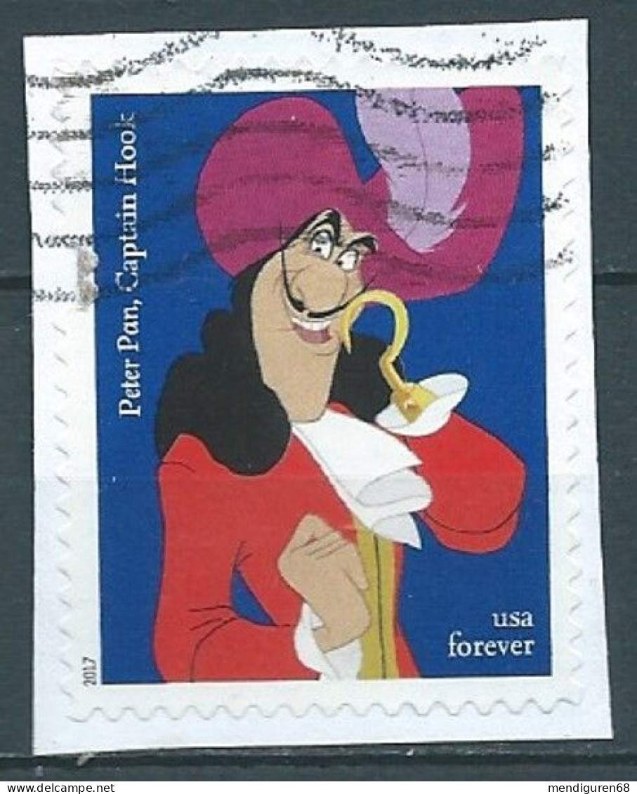 VERINIGTE STAATEN ETAS UNIS USA 2017 FROM M/S DISNEY VILLAINS: CAPTAIN HOOK F USED ON PAPER MI 5421 YT 5044 SC 5217 - Used Stamps