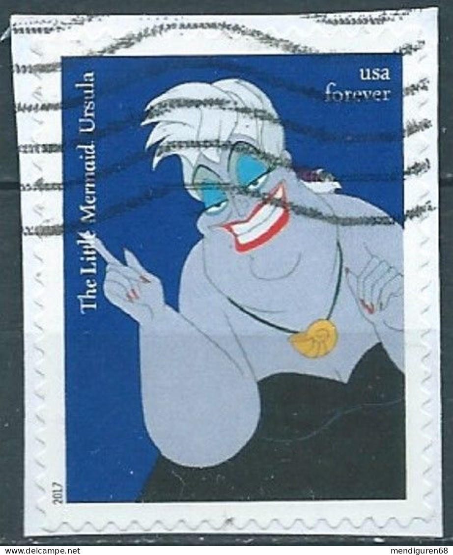 VERINIGTE STAATEN ETAS UNIS USA 2017 DISNEY VILLAINS: URSULA  F USED ON PAPER MI 5424 YT 5047 SC 5220 - Gebruikt