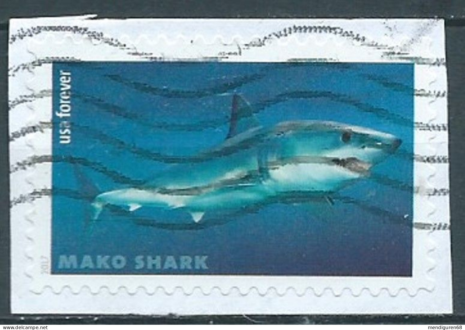 VEREINIGTE STAATEN ETATS UNIS USA 2017   MAKO SHARK F USED ON PAPER MI 5427 YT 5050 SC 5223 - Used Stamps