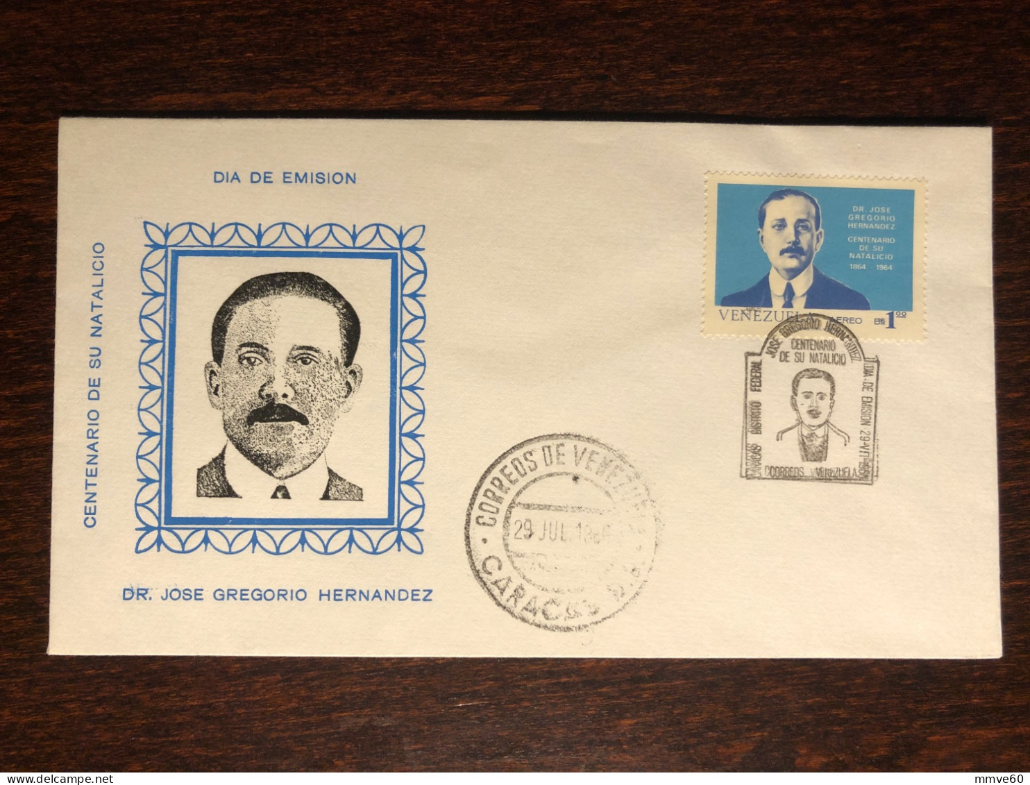 VENEZUELA FDC COVER 1965 YEAR DOCTOR HERNANDEZ  HEALTH MEDICINE STAMPS - Venezuela