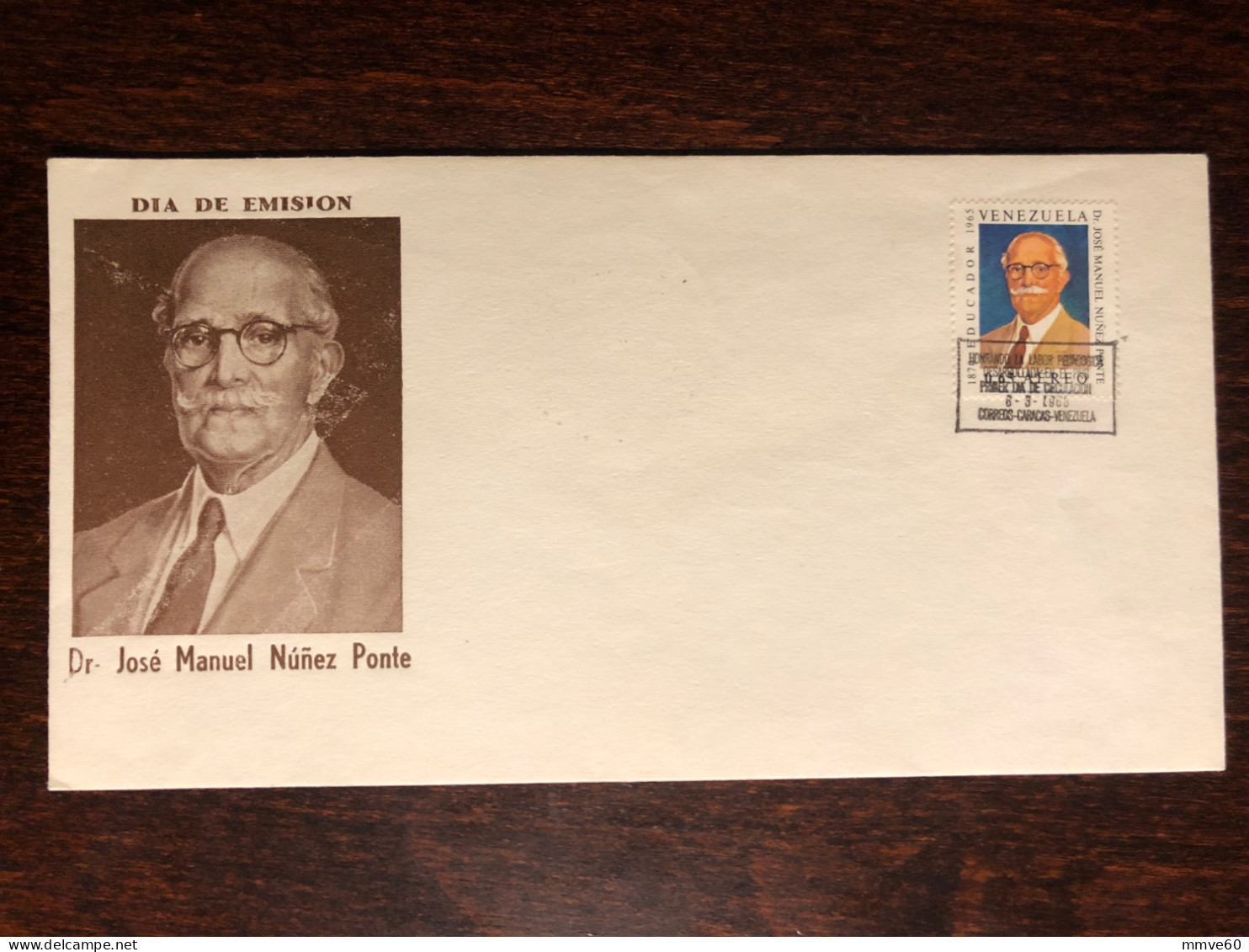 VENEZUELA FDC COVER 1968 YEAR DOCTOR PONTE HEALTH MEDICINE STAMPS - Venezuela