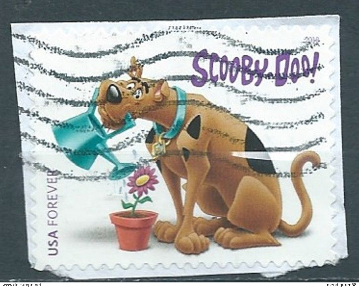 VEREINIGTE STAATEN ETATS UNIS USA 2018 SCOOBY-DOO! F USED ON PAPER SC 5299 MI 5518 YT 5137 - Used Stamps