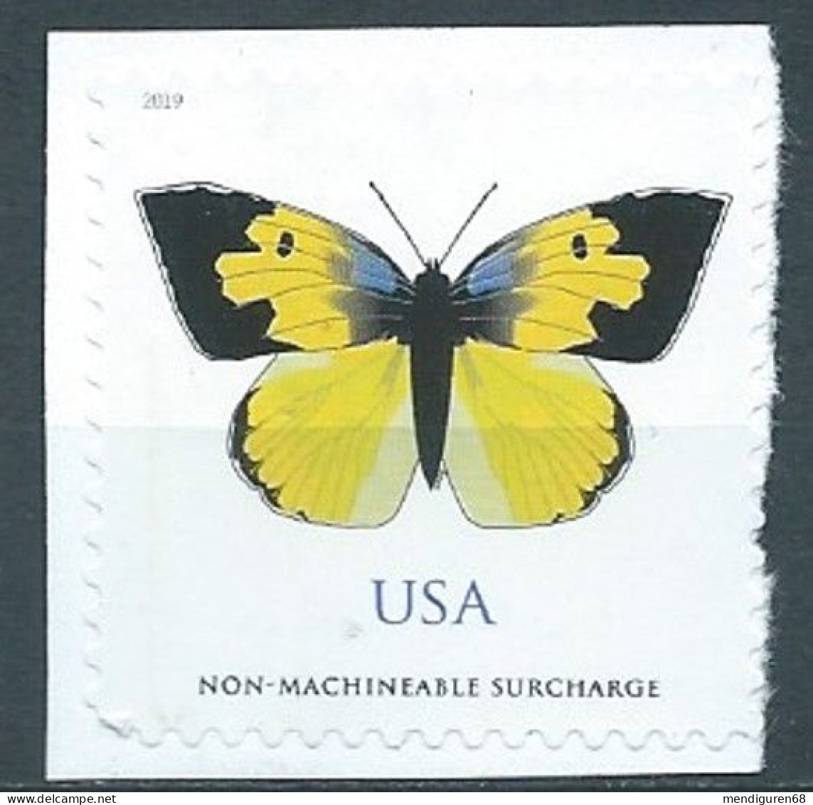 VEREINIGTE STAATEN ETATS UNIS USA 2019 CALIFORNIA DOGFACE BUTTERFLY 70C USED ON PAPER NOT CANCEL SN 5346 MI 5562 - Used Stamps