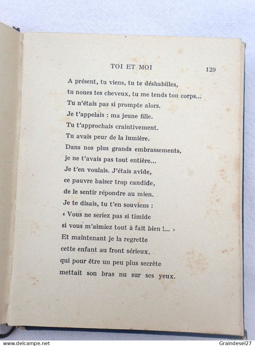 Livre "Toi et moi" de Paul Geraldy recueil de poésie, Editions Stock 1943