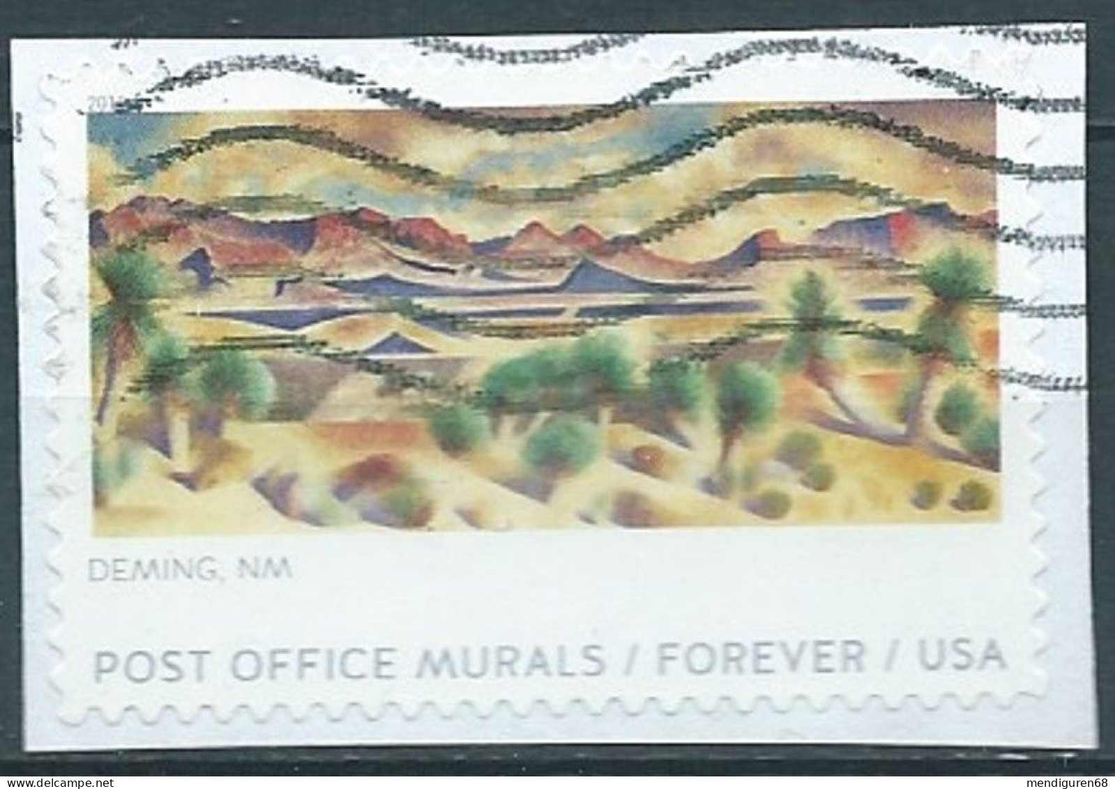 VERINIGTE STAATEN ETAS UNIS USA 2019 POST OFFICE MURALS:MOUNTAINS AND YUCCA DEMING (NEW MEXICO) SN 5373 MI 5584 YT 5204 - Used Stamps