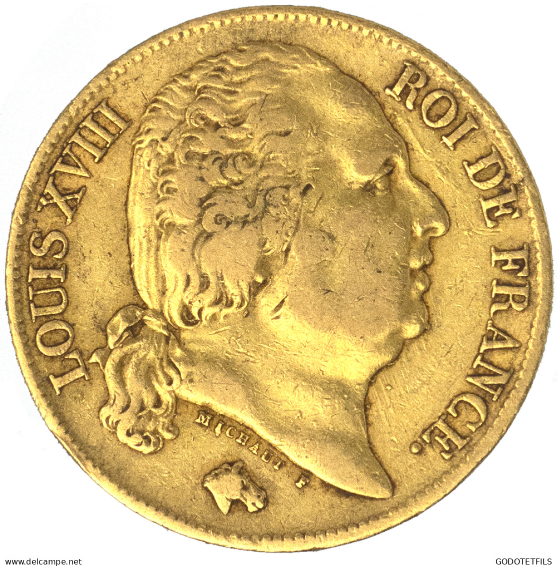 Louis XVIII-20 Francs 1817 Lille - 20 Francs (gold)