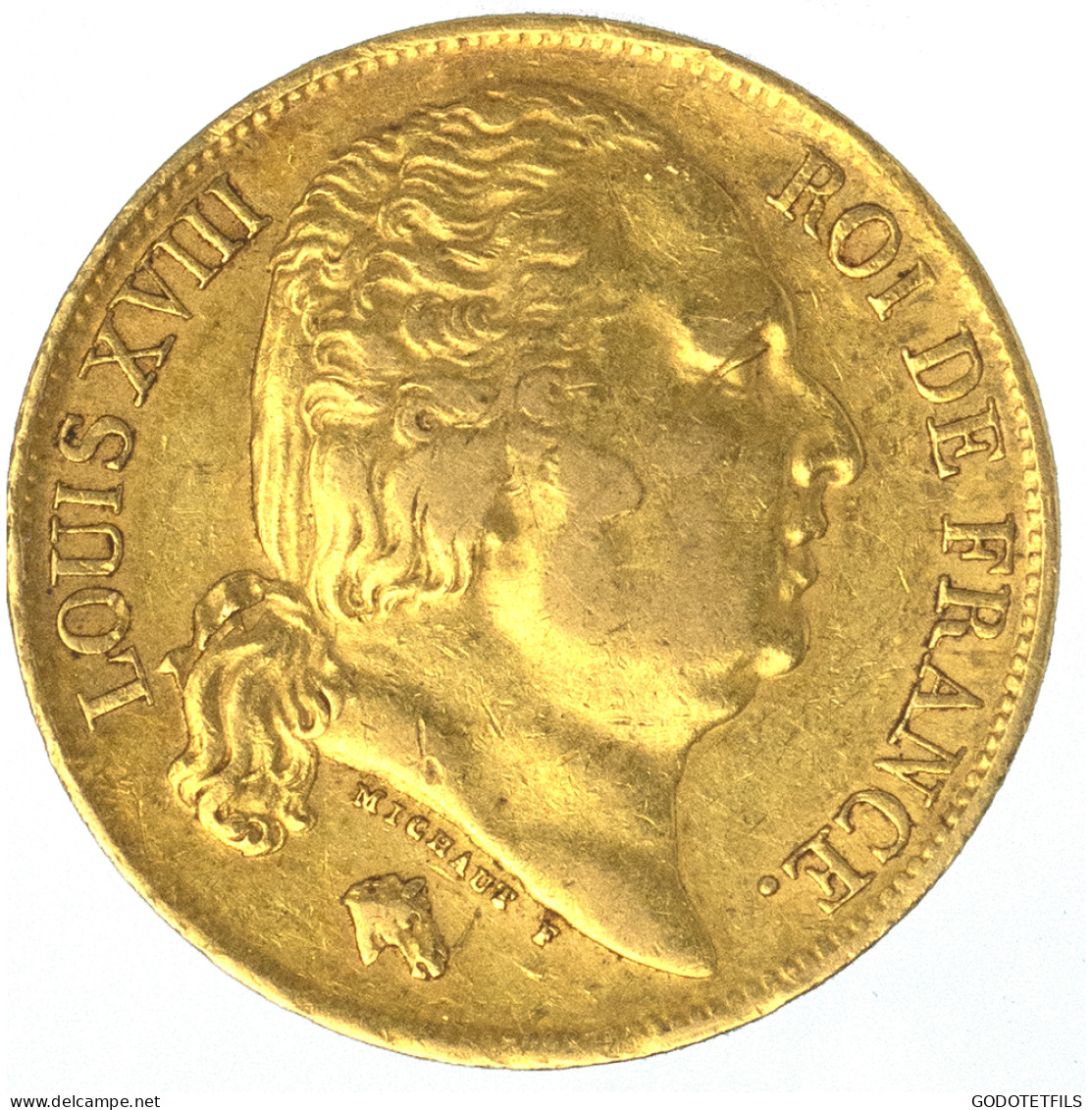 Louis XVIII-20 Francs 1824 Lille - 20 Francs (gold)