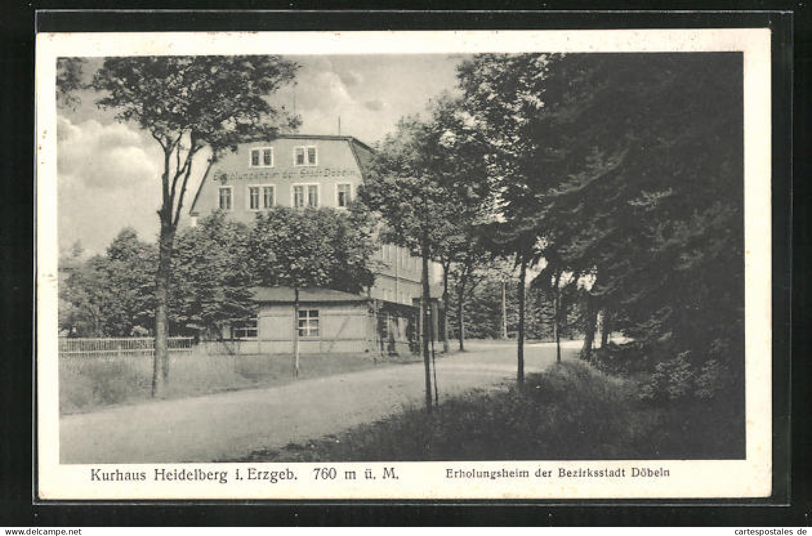 AK Heidelberg I. Erzgeb., Kurhaus, Erholungsheim Der Bezirksstadt Döbeln  - Doebeln