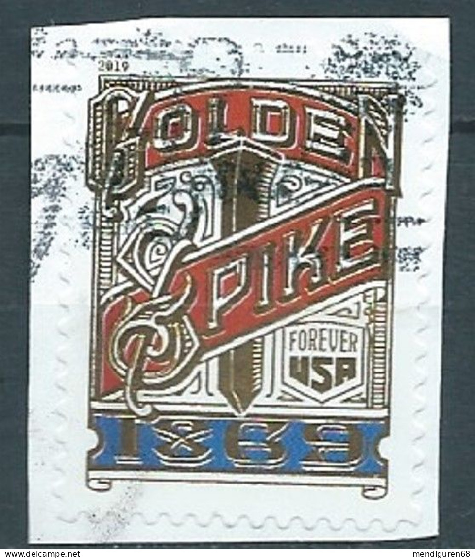 VEREINIGTE STAATEN ETATS UNIS USA 2019 TRANSCONTINENTAL RAILWAY: THE GOLDEN SPIKE USED SN 5379 MI 5590 YT 5210 SN 5993 - Used Stamps