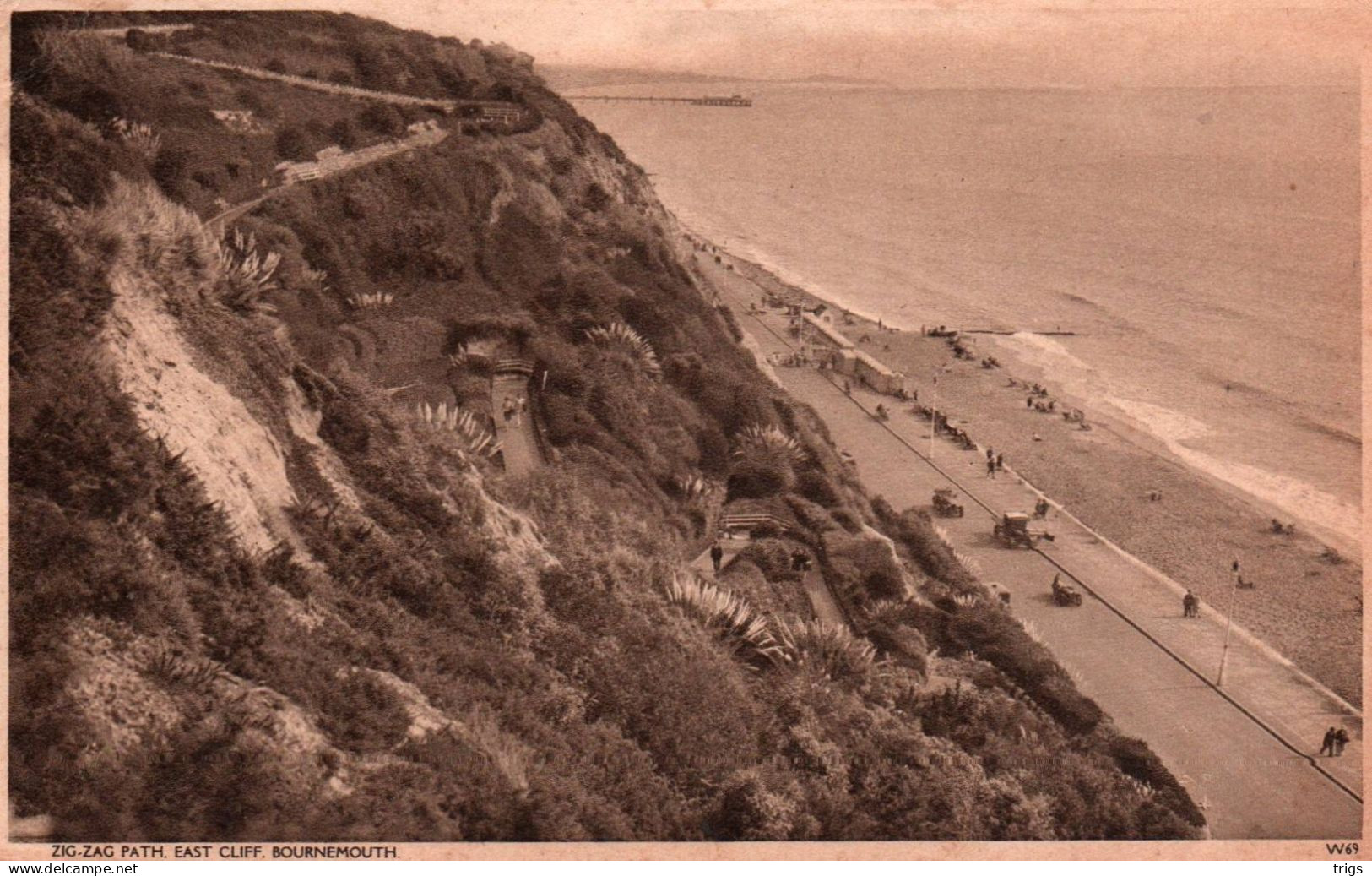 Bournemouth - East Cliff, Zig Zag Path - Bournemouth (hasta 1972)