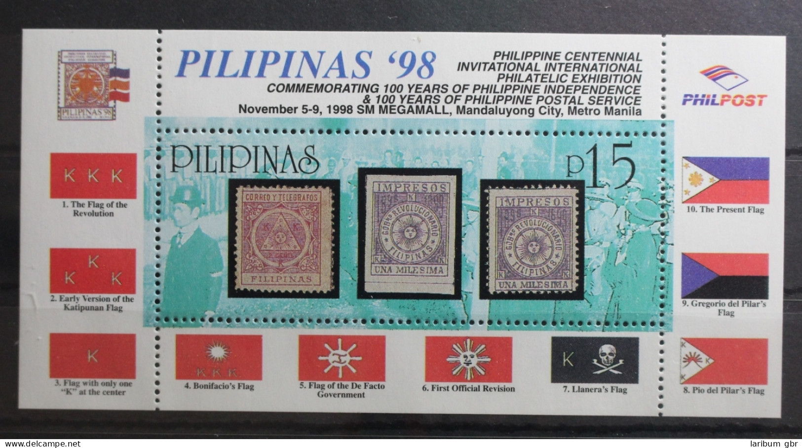 Philippinen Block 129 Mit 2970 Postfrisch #TD924 - Filippine