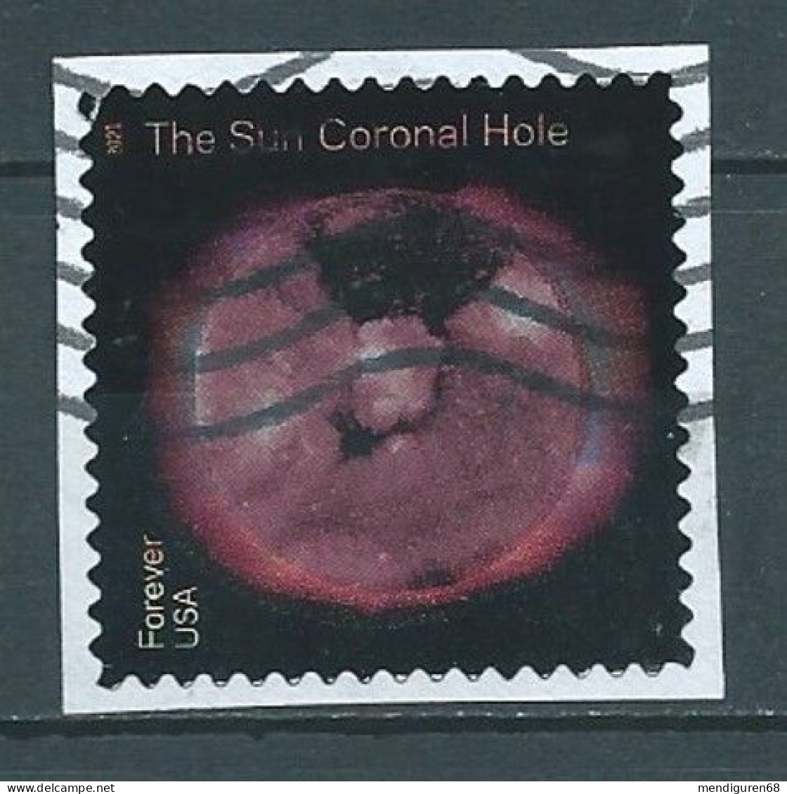 VEREINIGTE STAATEN ETATS UNIS USA 2021 SUN SCIENCE: CORONAL HOLE F USED ON PAPER SC 5598 MI  YT 5440 - Used Stamps