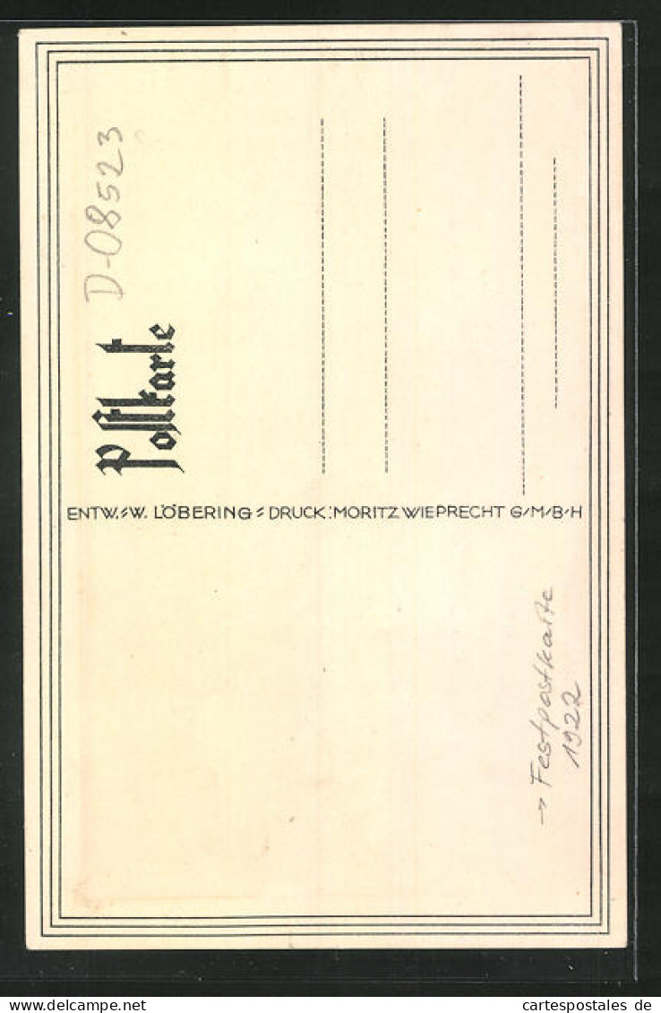 AK Plauen /Vogtland, 800 Jährige Jubelfeier 1922, St. Johanniskirche, Festpostkarte  - Vogtland