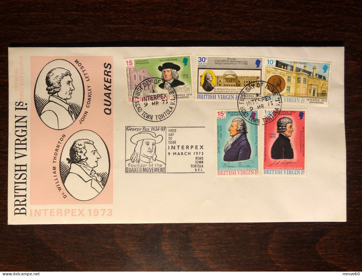 VIRGIN ISLANDS FDC COVER 1973 YEAR DOCTORS MEDICAL SOCIETY HEALTH MEDICINE STAMPS - British Virgin Islands