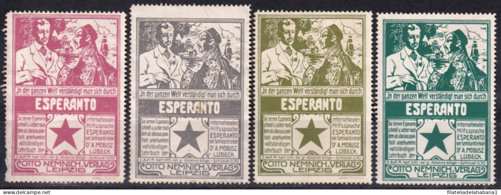 F-EX43228 GERMANY CIRCA 1910 ESPERANTO CINDERELLA PEOPLES CHINA 14x65mm.  - Erinnofilia