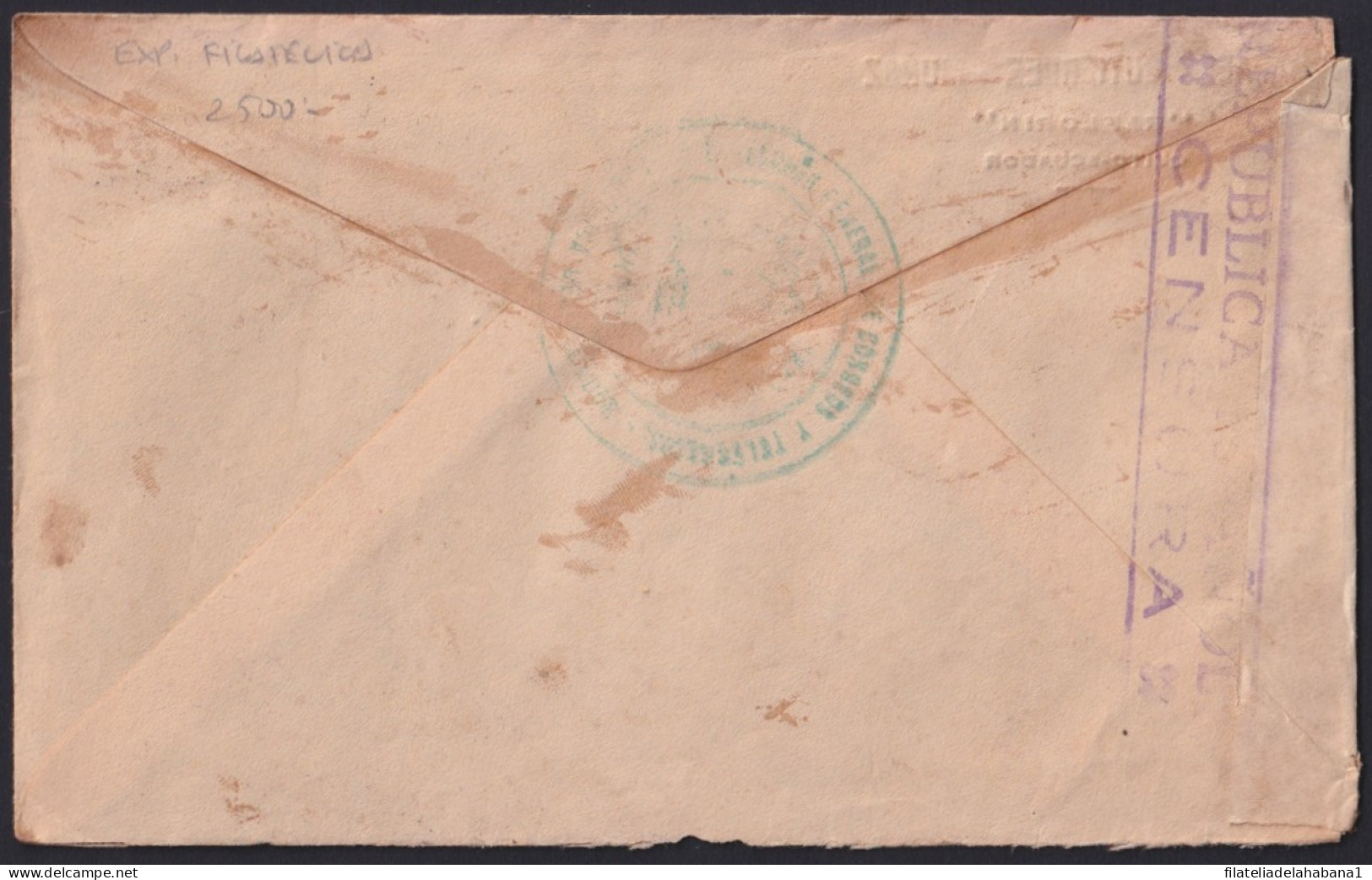 F-EX41264 ECUADOR 1936 PHILATELIC EXPO COVER QUITO TO SPAIN CENSORSHIP.   - Equateur