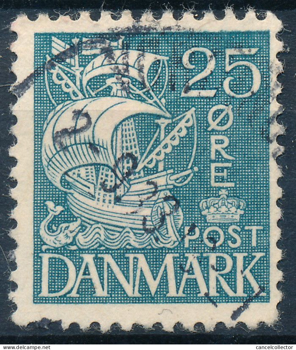 Denmark Danemark Danmark 1933: 25ø Blue Karavel Type, F-VF Used, AFA 205 (DCDK00647) - Oblitérés