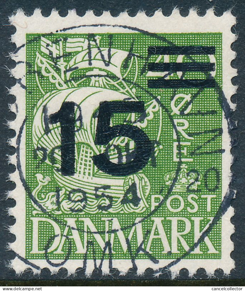 Denmark Danemark Danmark 1940: 15/40ø Provisional Type I, F-VF Used, AFA 263 (DCDK00650) - Usati