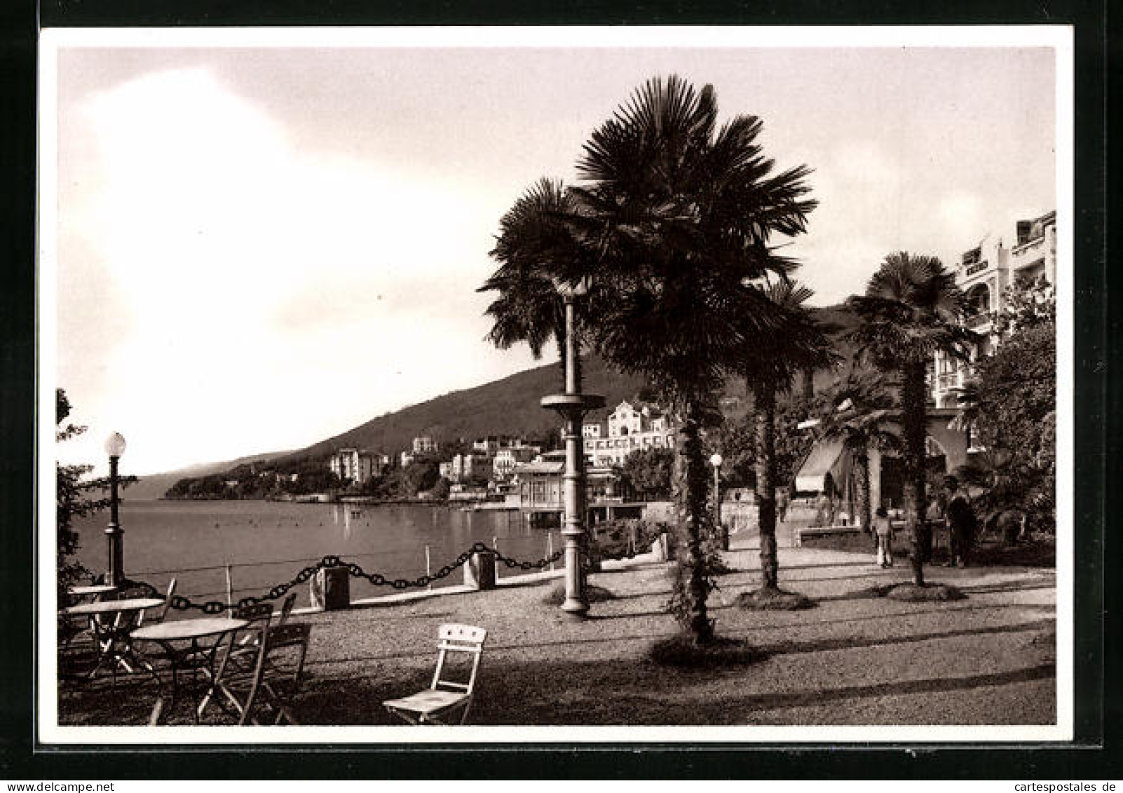 AK Abbazia, Uferpromenade An Der Villa Eden  - Croazia