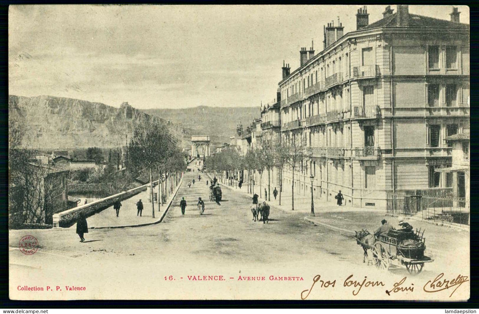 A69  FRANCE CPA VALENCE - AVENUE GAMBETTA - Collections & Lots