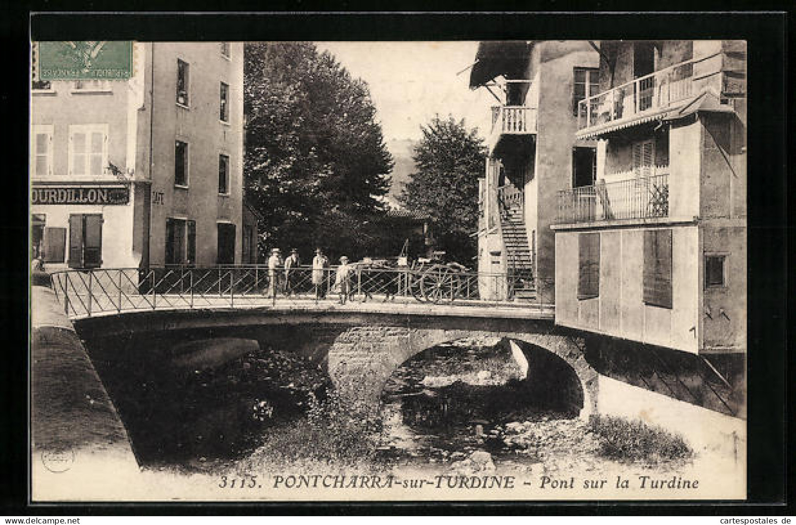 CPA Pontcharra-sur-Turdine, Pont Sur La Turdine  - Pontcharra-sur-Turdine
