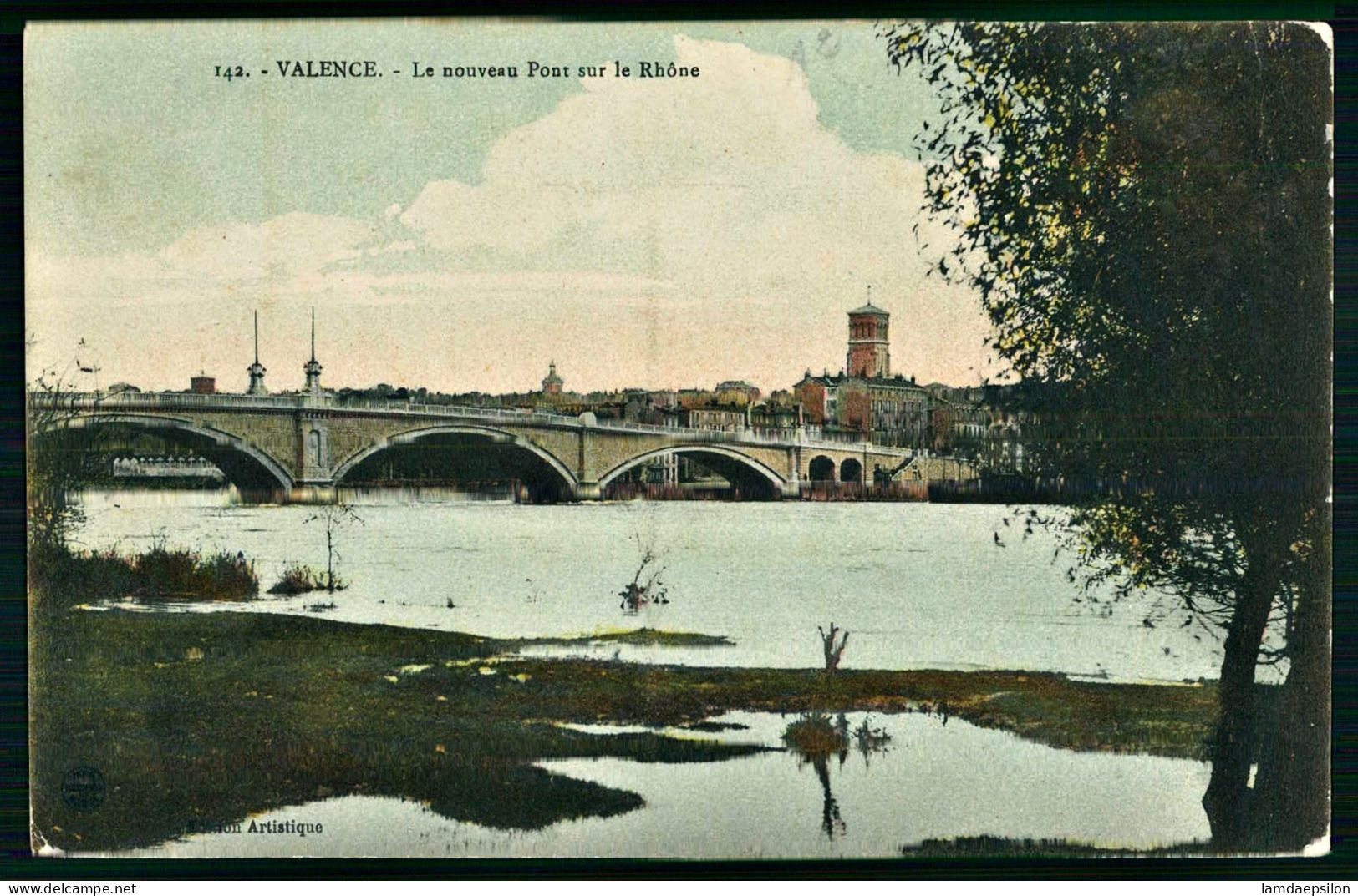 A69  FRANCE CPA VALENCE - LE NOUVEAU PONT SUR LE RHONE - Collections & Lots