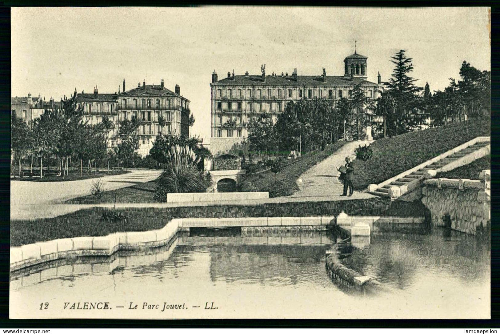 A69  FRANCE CPA VALENCE - LE PARC JOUVET - Collections & Lots