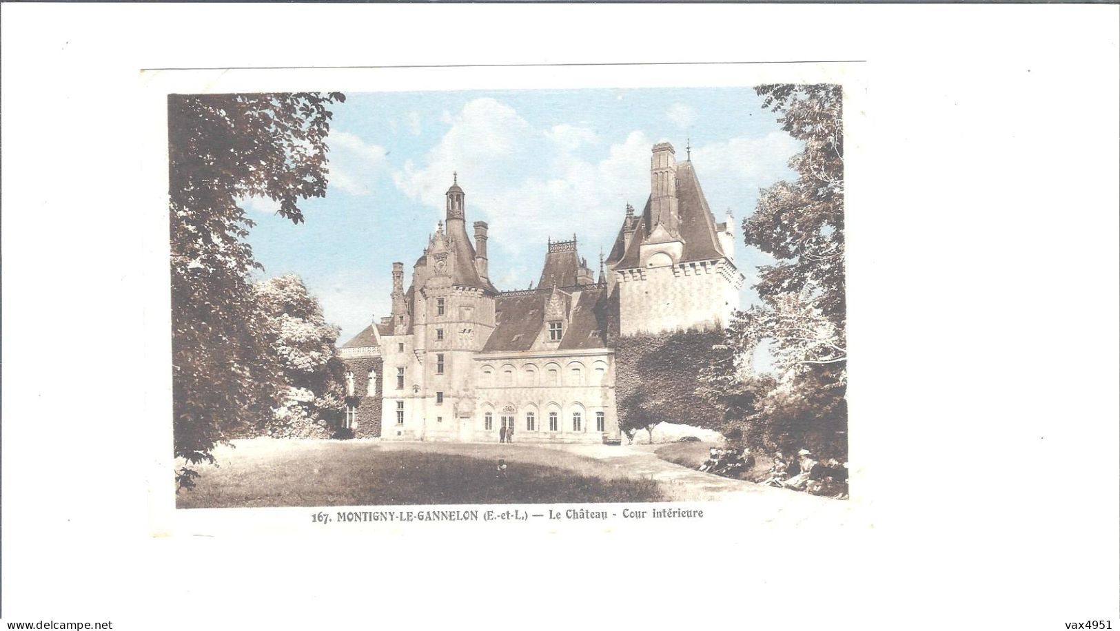 MONTIGNY LE GANNELON   LE CHATEAU Cour Interieure           ///   RARE        A SAISIR    ///// - Montigny-le-Gannelon