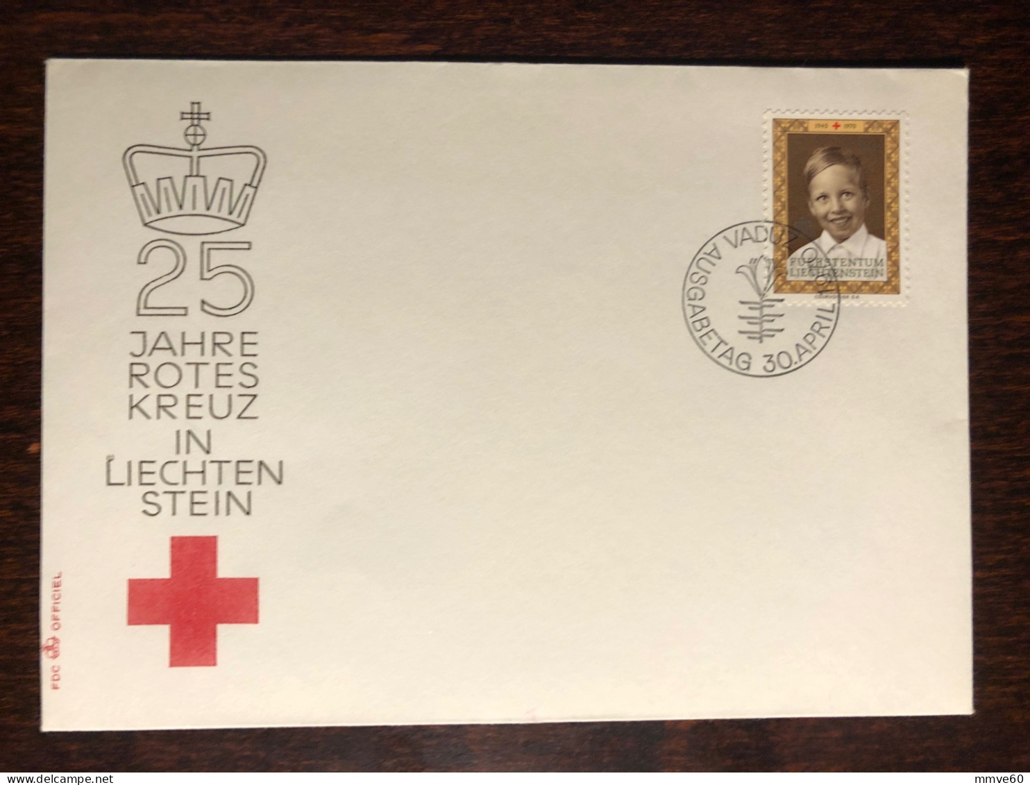 LIECHTENSTEIN FDC COVER 1970 YEAR RED CROSS HEALTH MEDICINE STAMPS - FDC