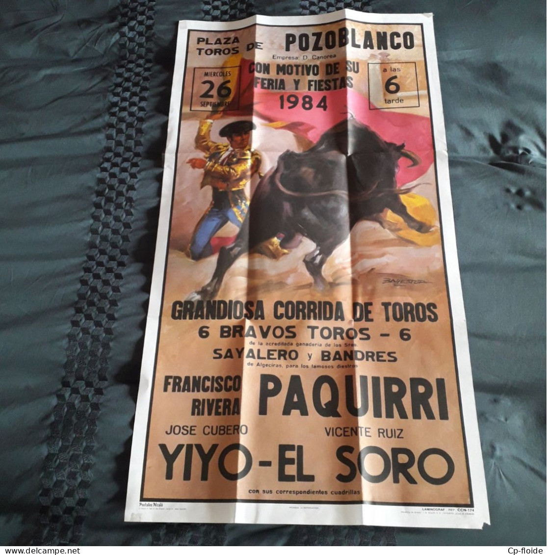 ESPAGNE. ESPAÑA. ANDALOUSIE. AFFICHE. PLAZA DE TOROS DE POZOBLANCO . " CORRIDAS DE TOROS " . TAUROMACHIE - Réf. N°222P - - Posters