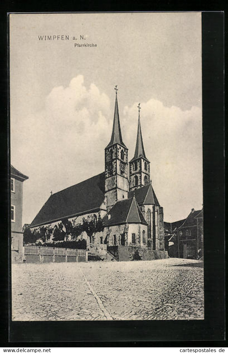 AK Wimpfen A. N., Blick Auf Die Pfarrkirche  - Bad Wimpfen