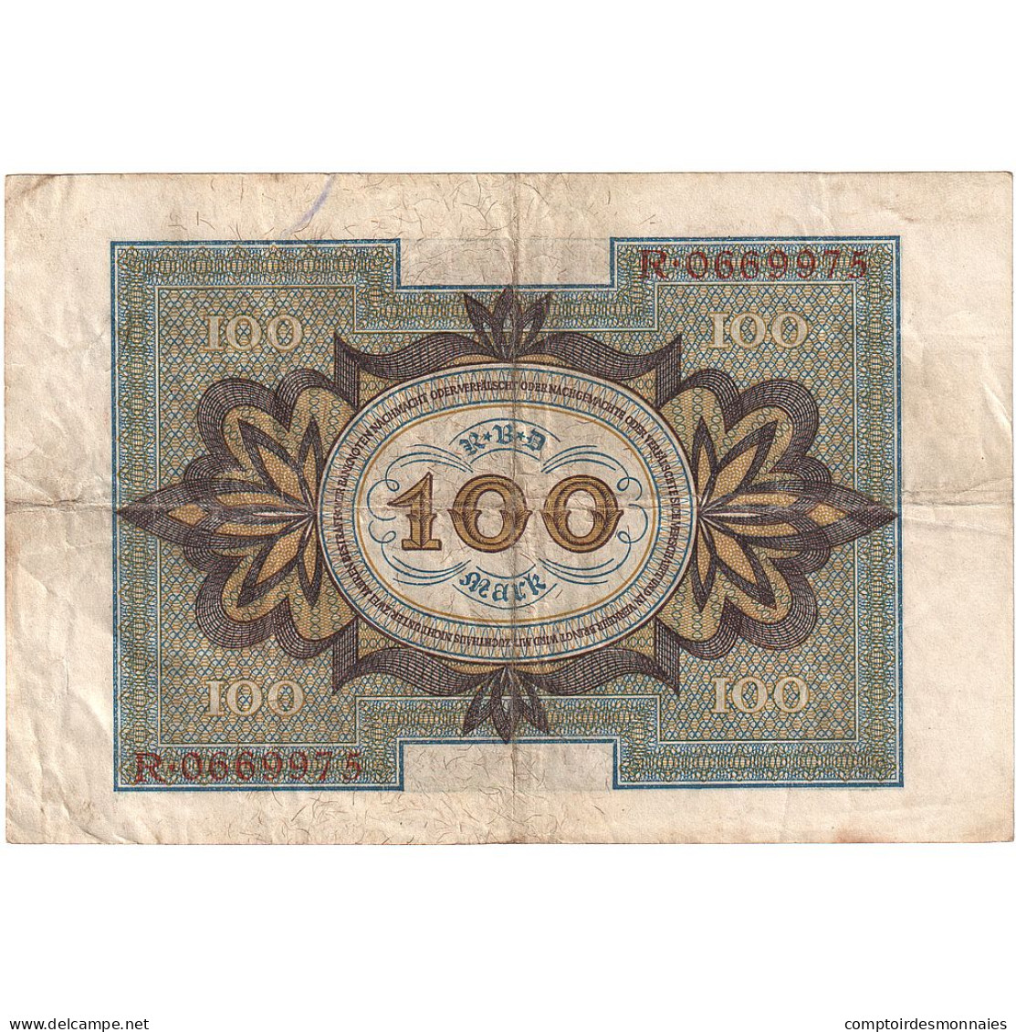 Allemagne, 100 Mark, 1920, 1920-11-01, KM:69b, B+ - 100 Mark