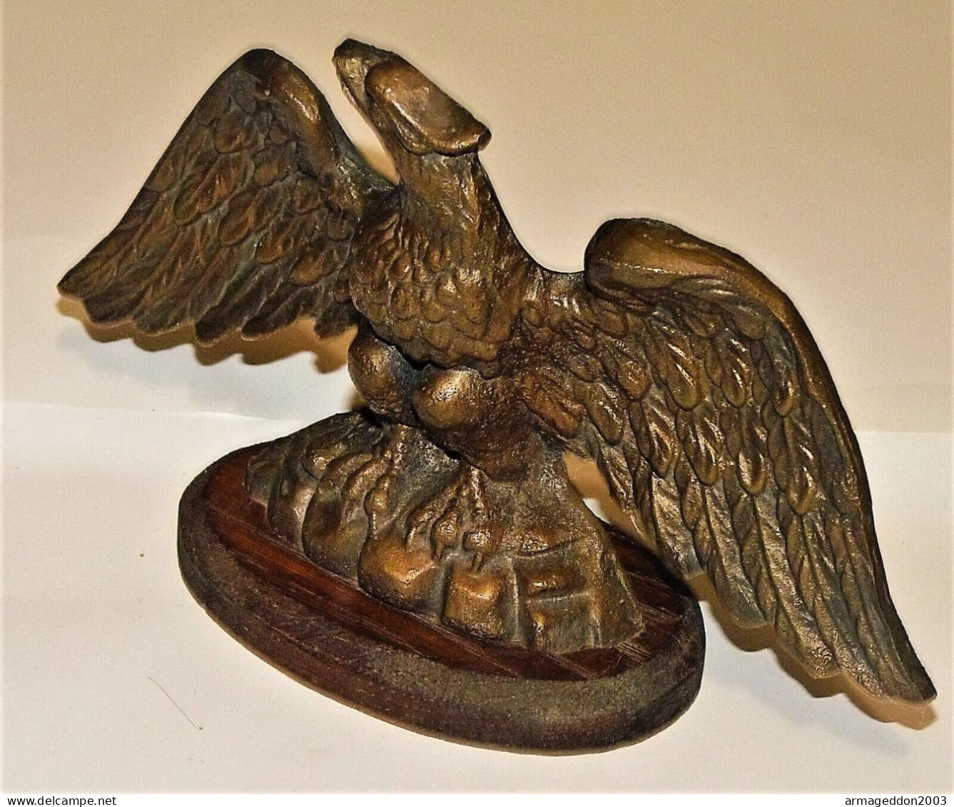 PAIRE LOT 2 BRONZE AIGLES NAPOLEON DIT GRILLES DU CHATEAU DES TUILERIES EMPIRE