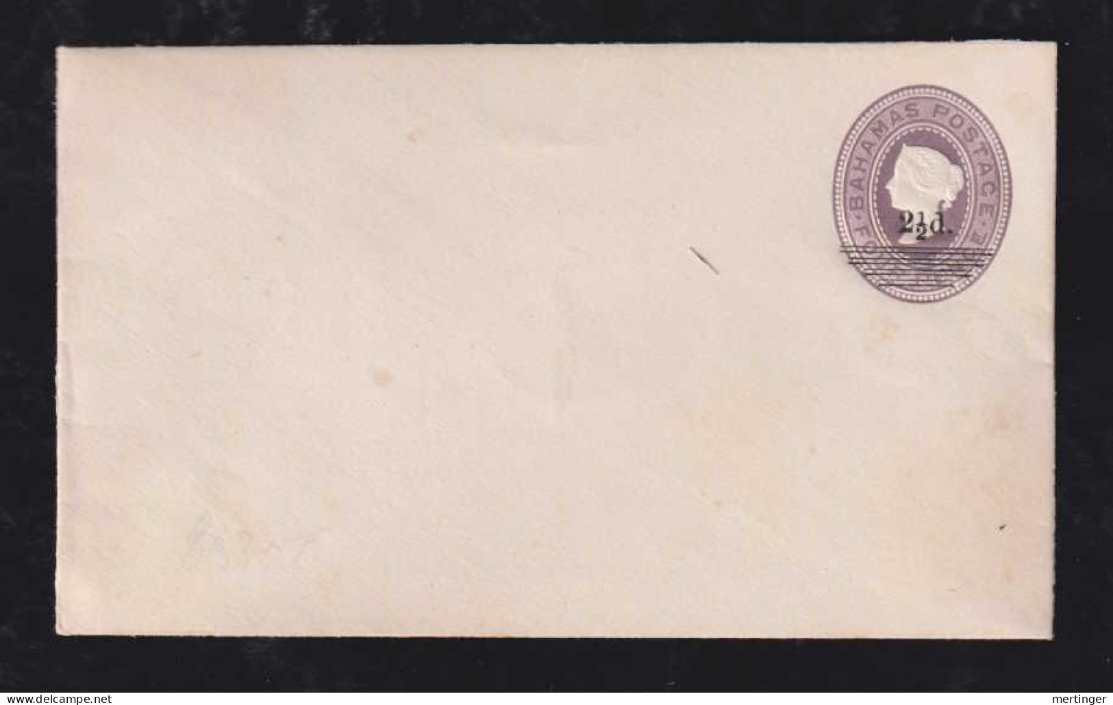 Bahamas Ca 1890 Postal Stationery 2 1/2 P Overprint Mint - 1859-1963 Colonie Britannique