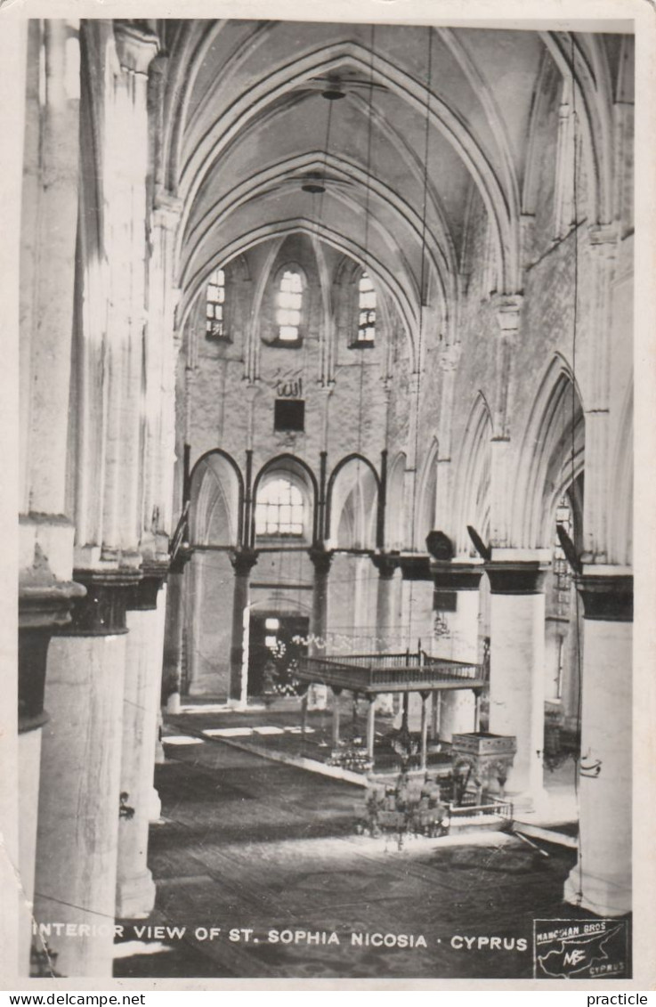 2783 Cyprus Nicosia Interior View Of St. Sophia - Cyprus