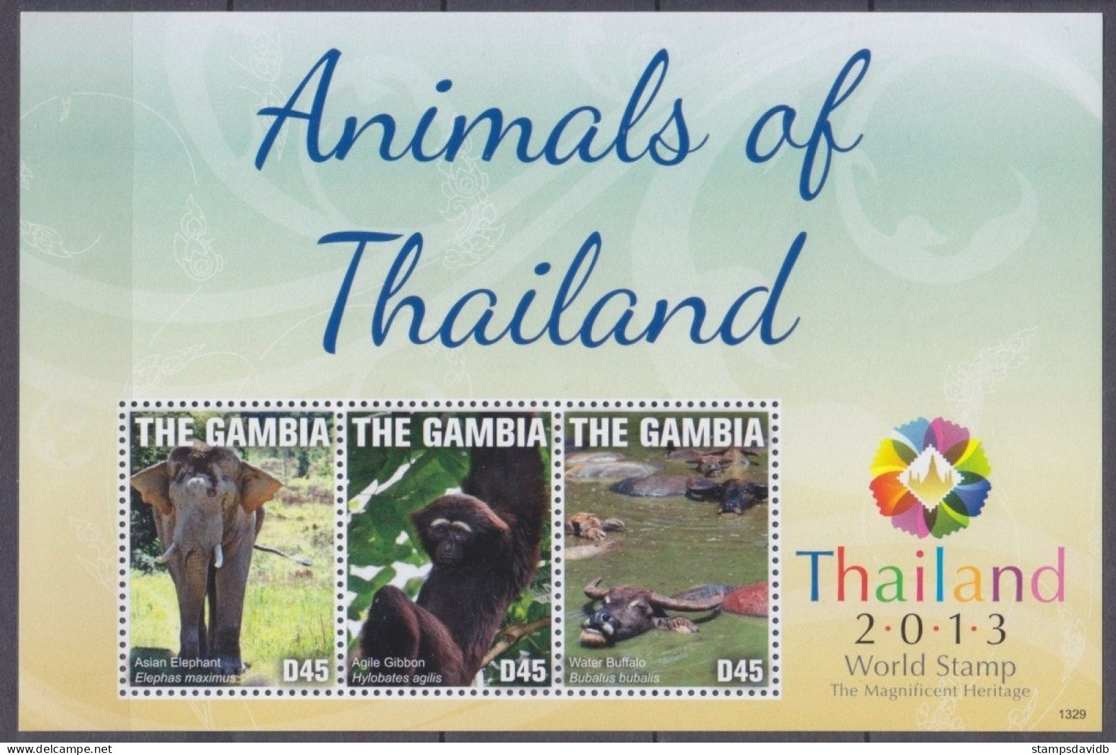 2013 Gambia 6816-6818KL Fauna - Elephants  10,00 € - Olifanten