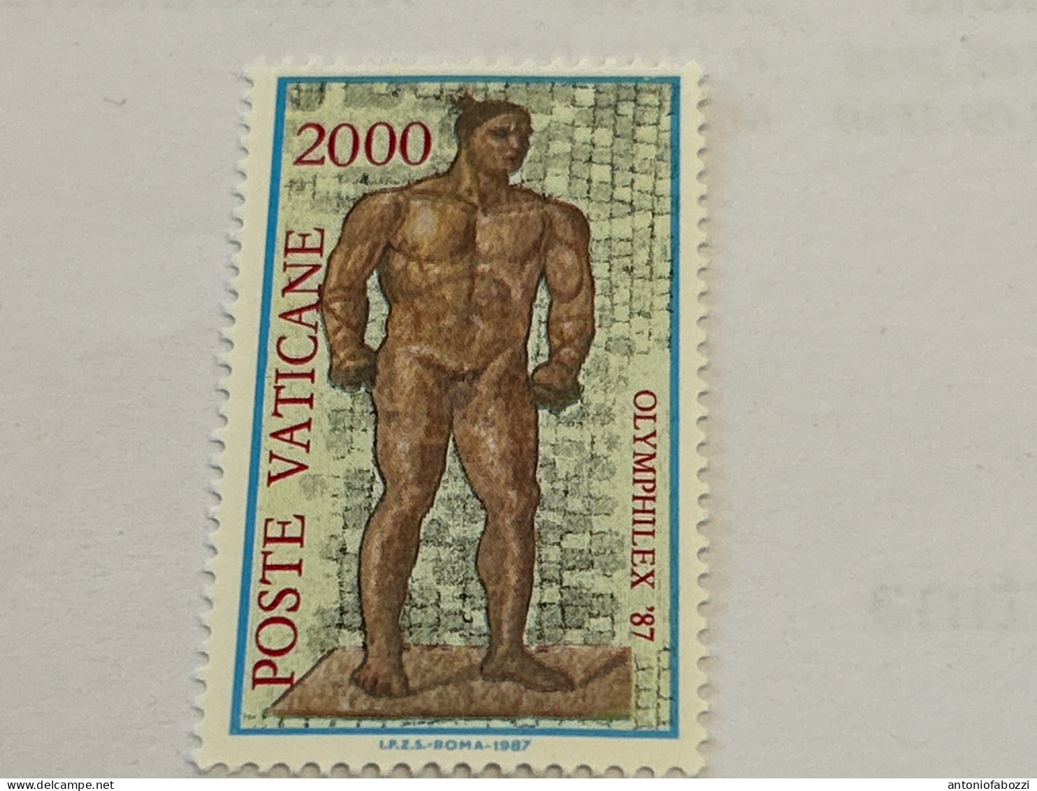 1987 - Esposizione Mondiale Di Filatelia Olimpica - Lire 2000 Atleta - Nuovo  Ottimo Stato (vedi Foto) - Unused Stamps