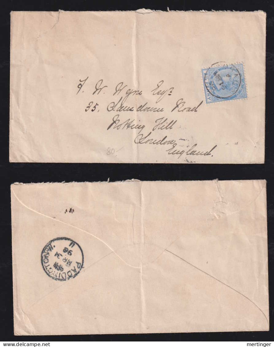 Trinidad 1898 Cover NOTTING HILL England - Trinidad & Tobago (...-1961)