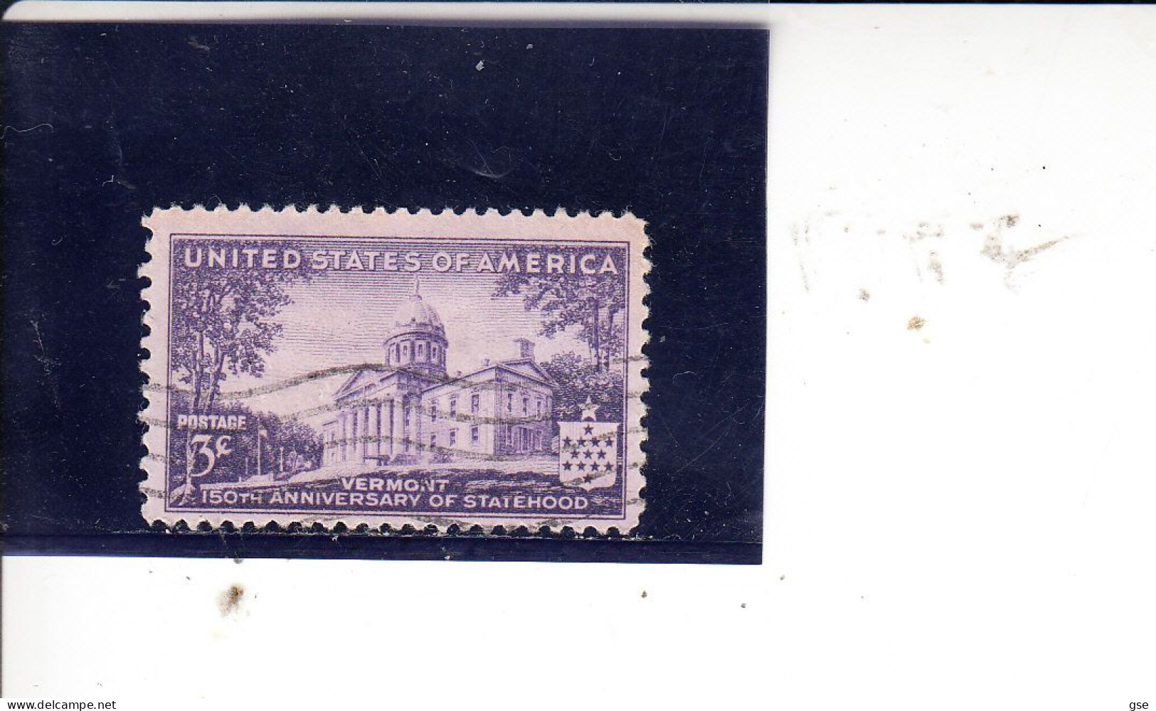 STATI UNITI  1941 - Yvert    455° -  Vermont - Used Stamps