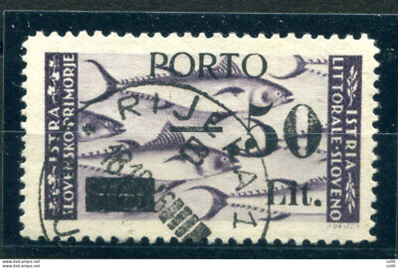 Istria Litorale Sloveno Segnatasse N. 7 Tassello III Usato - Otros & Sin Clasificación