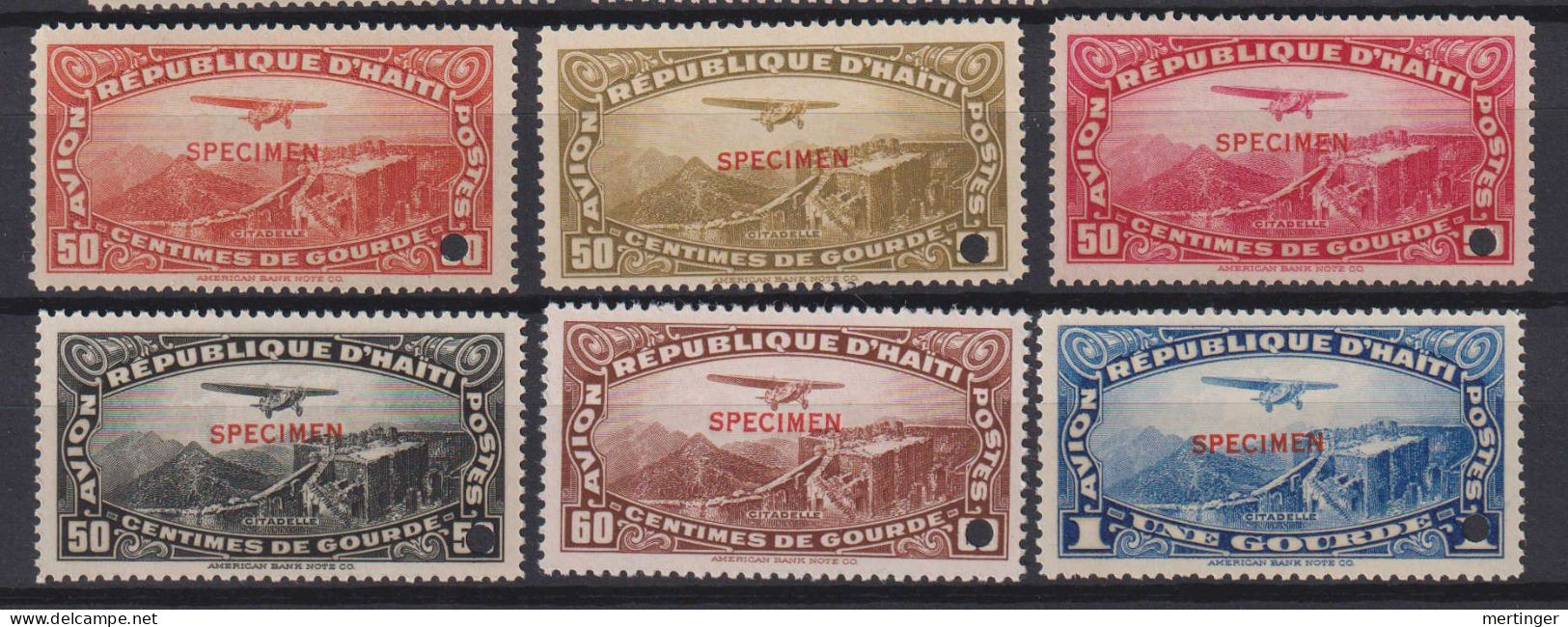 Haiti Mi# 259-64 ** MNH SPECIMEN Airmail 1933 - Haití