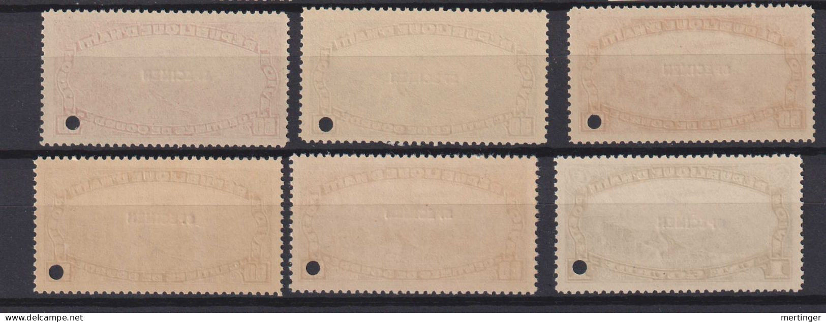 Haiti Mi# 259-64 ** MNH SPECIMEN Airmail 1933 - Haiti