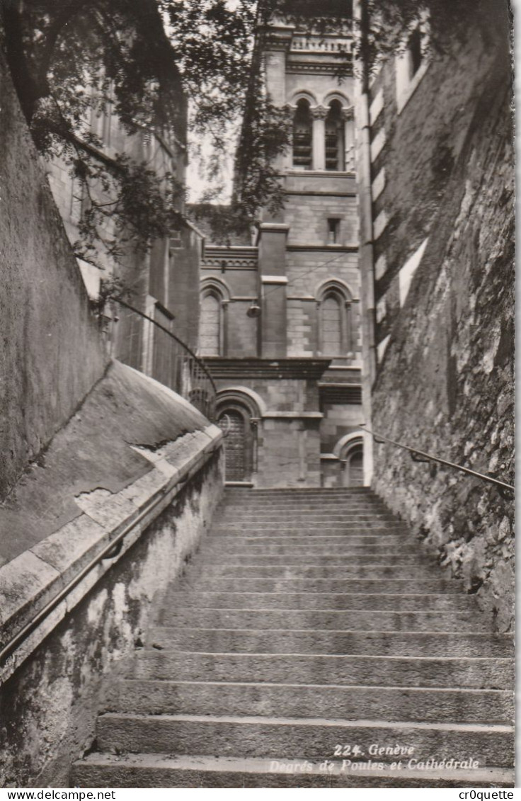 # SUISSE - GENEVE / 14 CARTES POSTALES en 1952