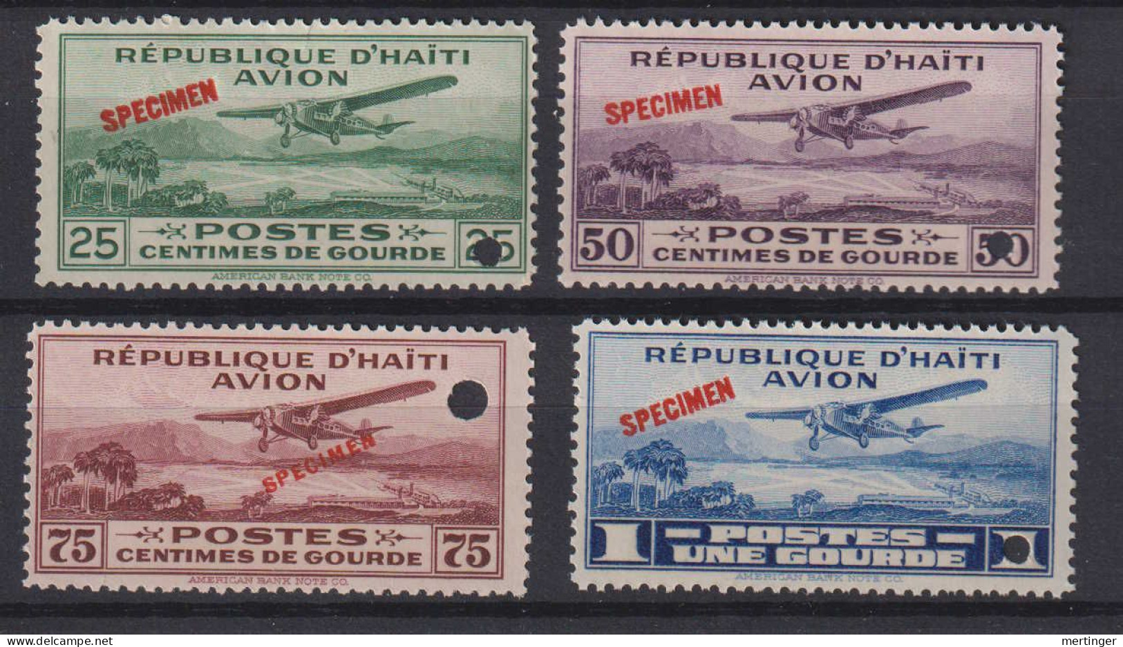 Haiti Mi# 252-55 ** MNH SPECIMEN Airmail 1929 - Haiti